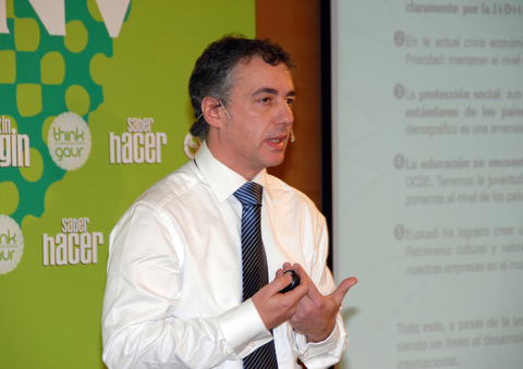 Argazkia: I�igo Urkullu Think Gaur Euskadi 2020 konklusioen aurkezpenean