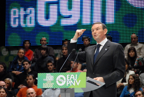 Argazkia: Bere hitzaldian krisi ekonomikoaren buruz hitz egin zuen 